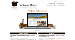 Desktop Screenshot of justmagicdesign.com