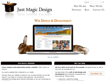 Tablet Screenshot of justmagicdesign.com